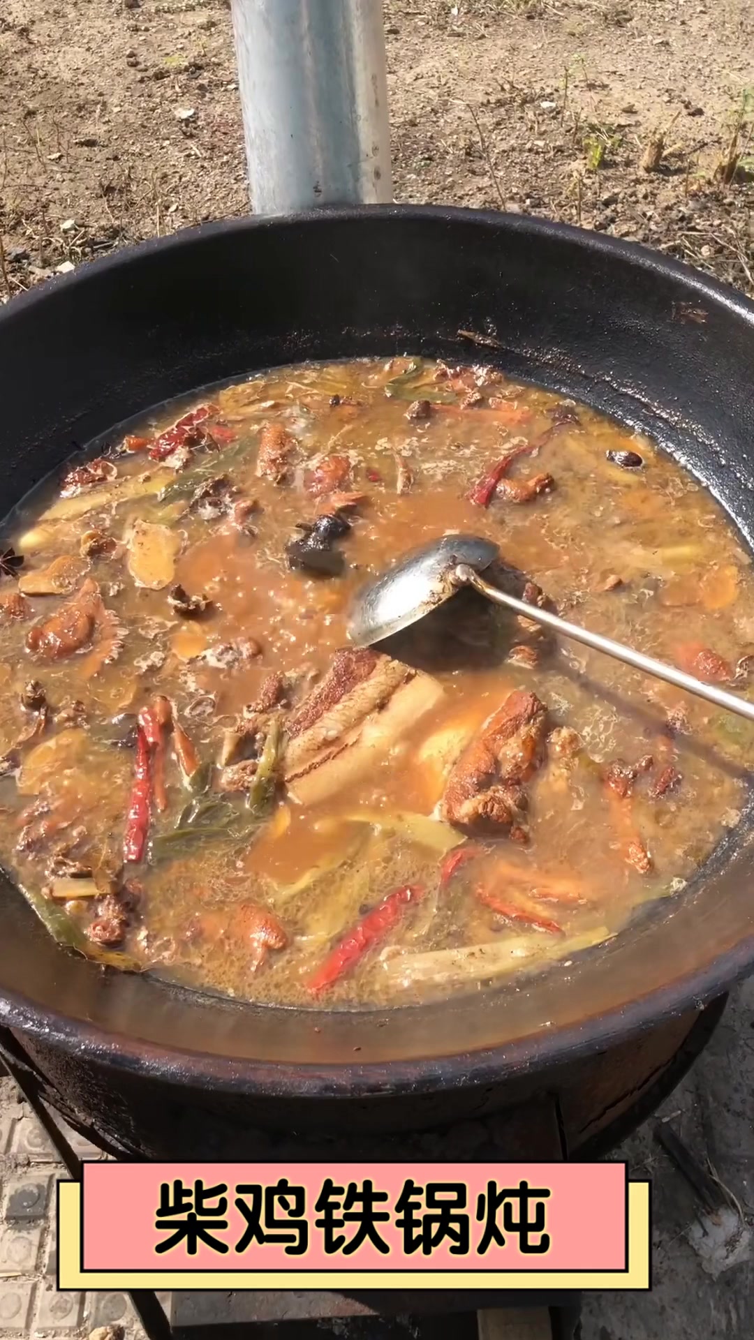 柴鸡铁锅炖