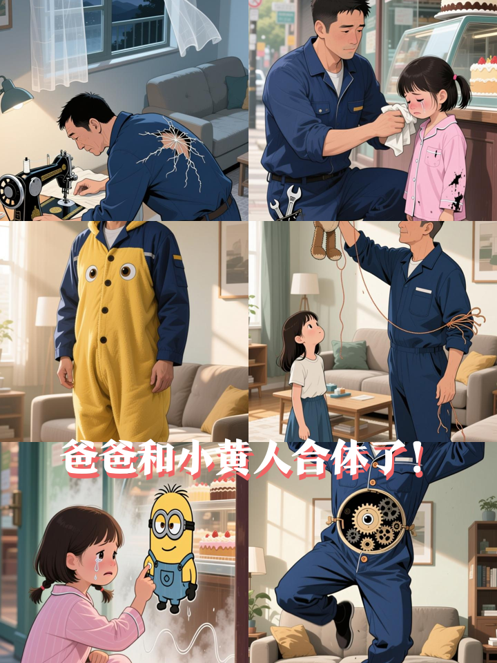 女儿生日要小黄人,爸爸竟和小黄人合体了!