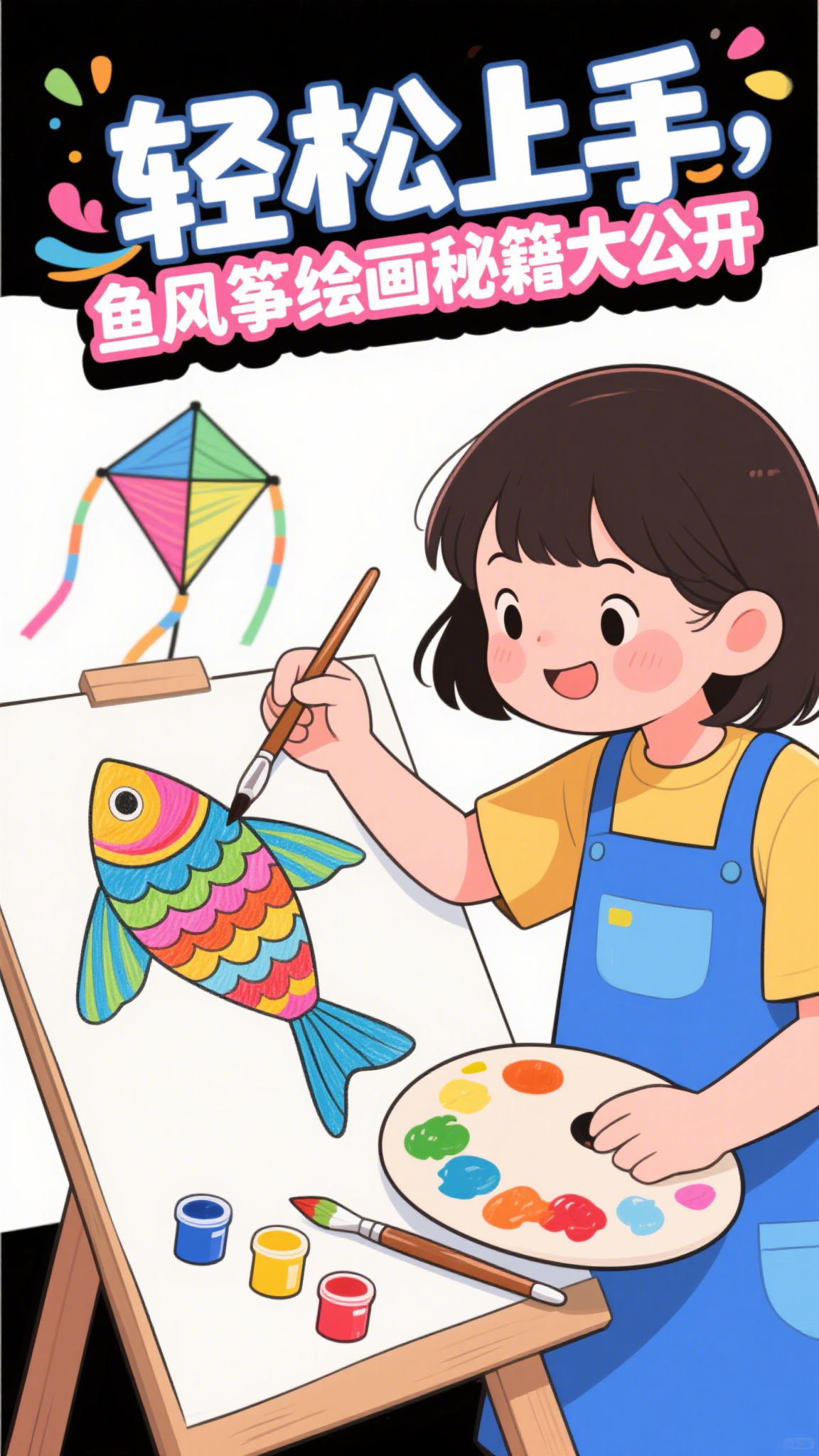 轻松上手,鱼风筝绘画秘籍大公开
