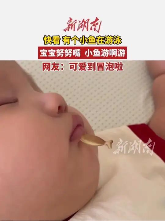 快看,有个小鱼在游泳!