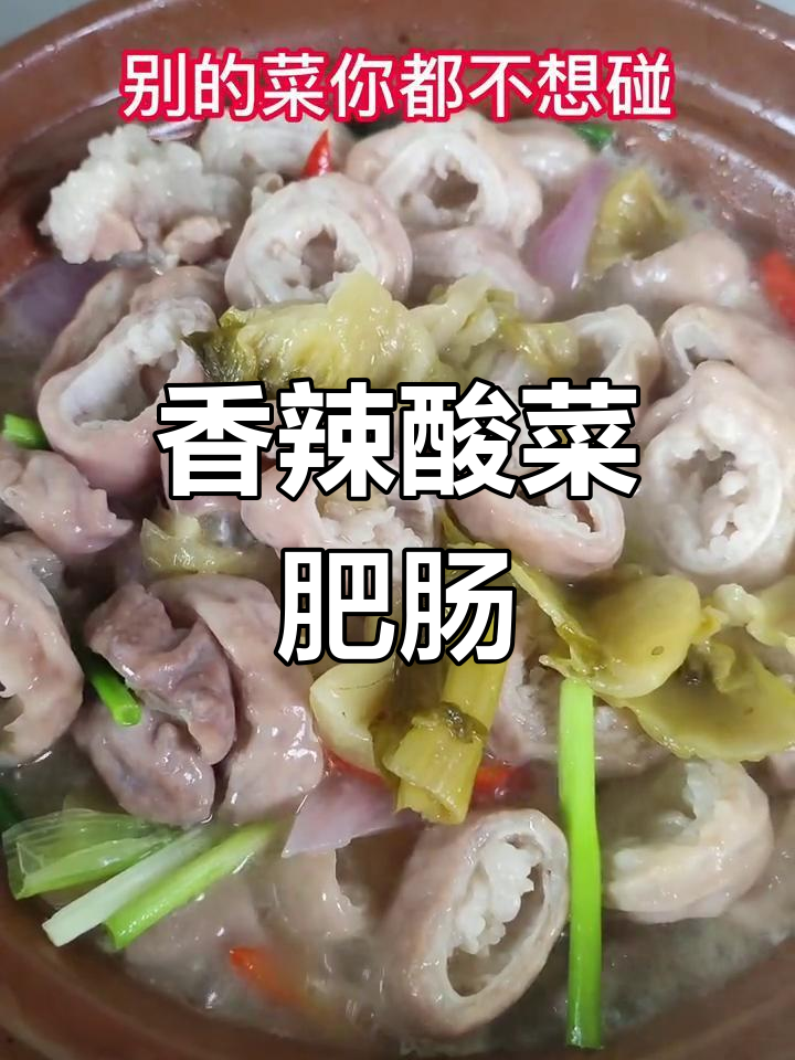 酸菜肥肠煲,香气扑鼻让人无法抗拒