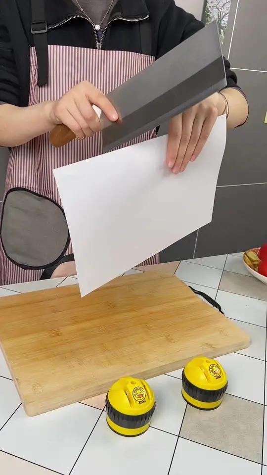 炎禹小黄鸡功能磨刀石菜刀剪刀磨刀器圆球旋转吸盘厨房家用工具