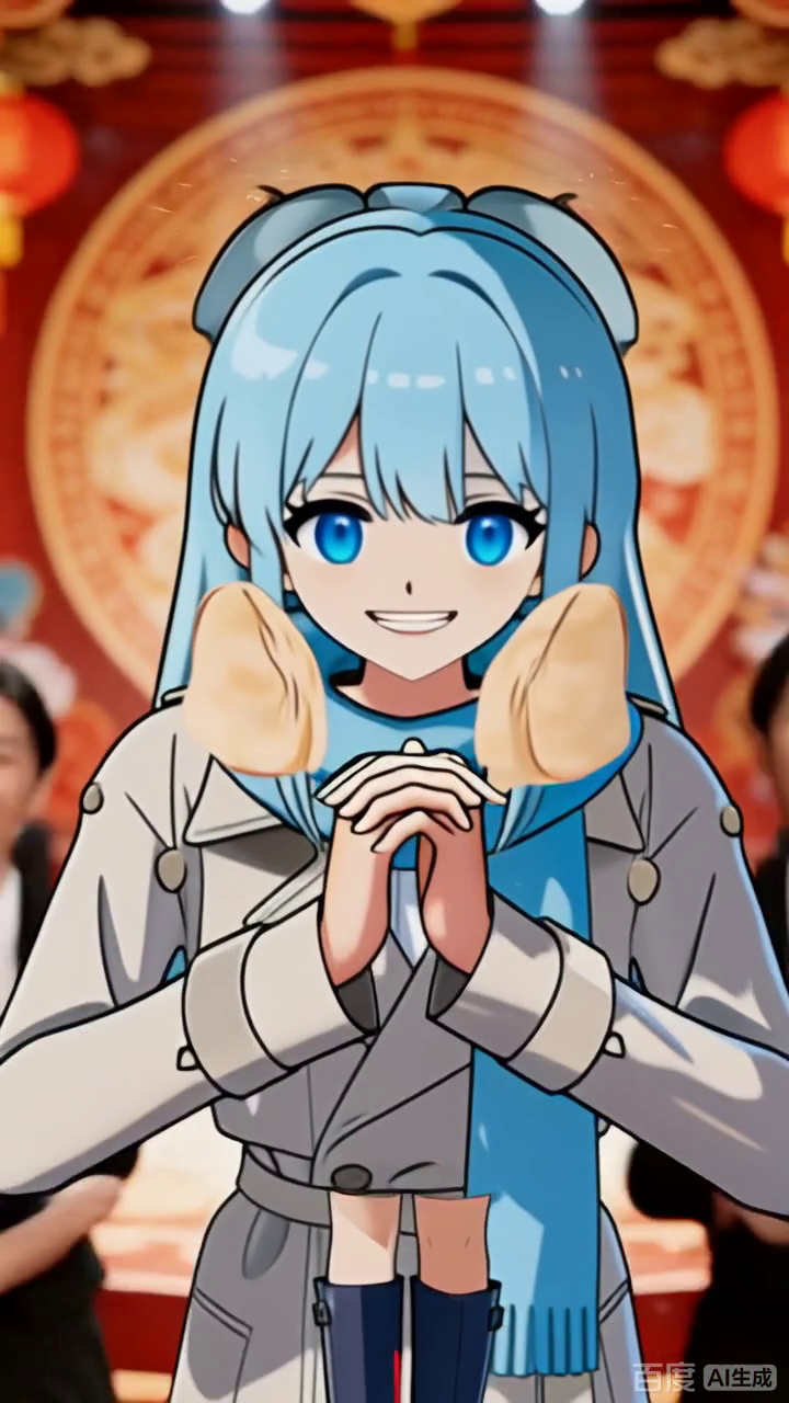 蓝发少女的新春饺子