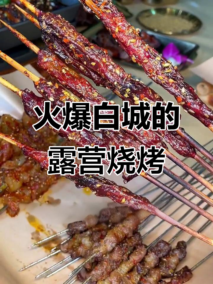 白城超火露营烧烤餐厅,烤鱼羊肉串必试!