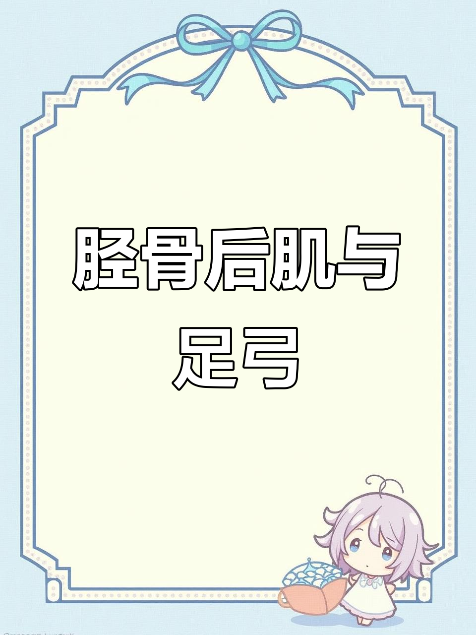 胫骨后肌:足弓的守护神,三大功能揭秘