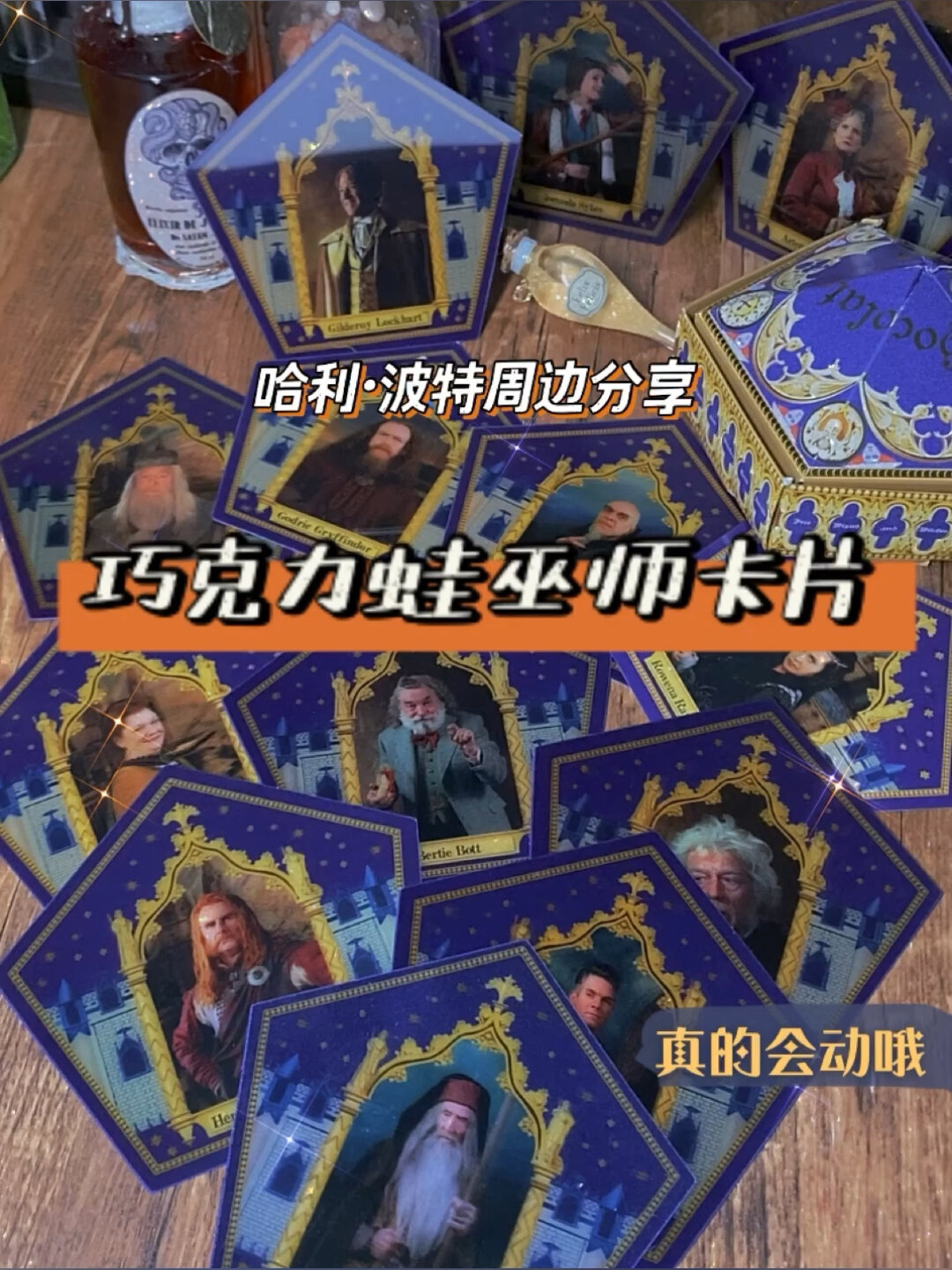 巧克力蛙巫师卡片收集哈利波特周边