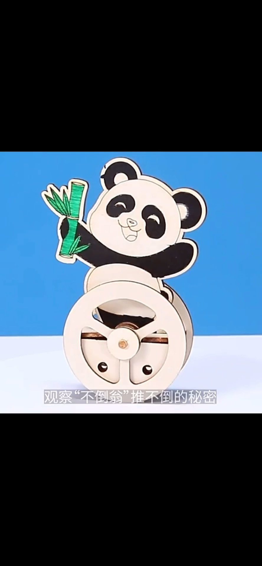 儿童/小学生科技小制作/发明-熊猫不倒翁