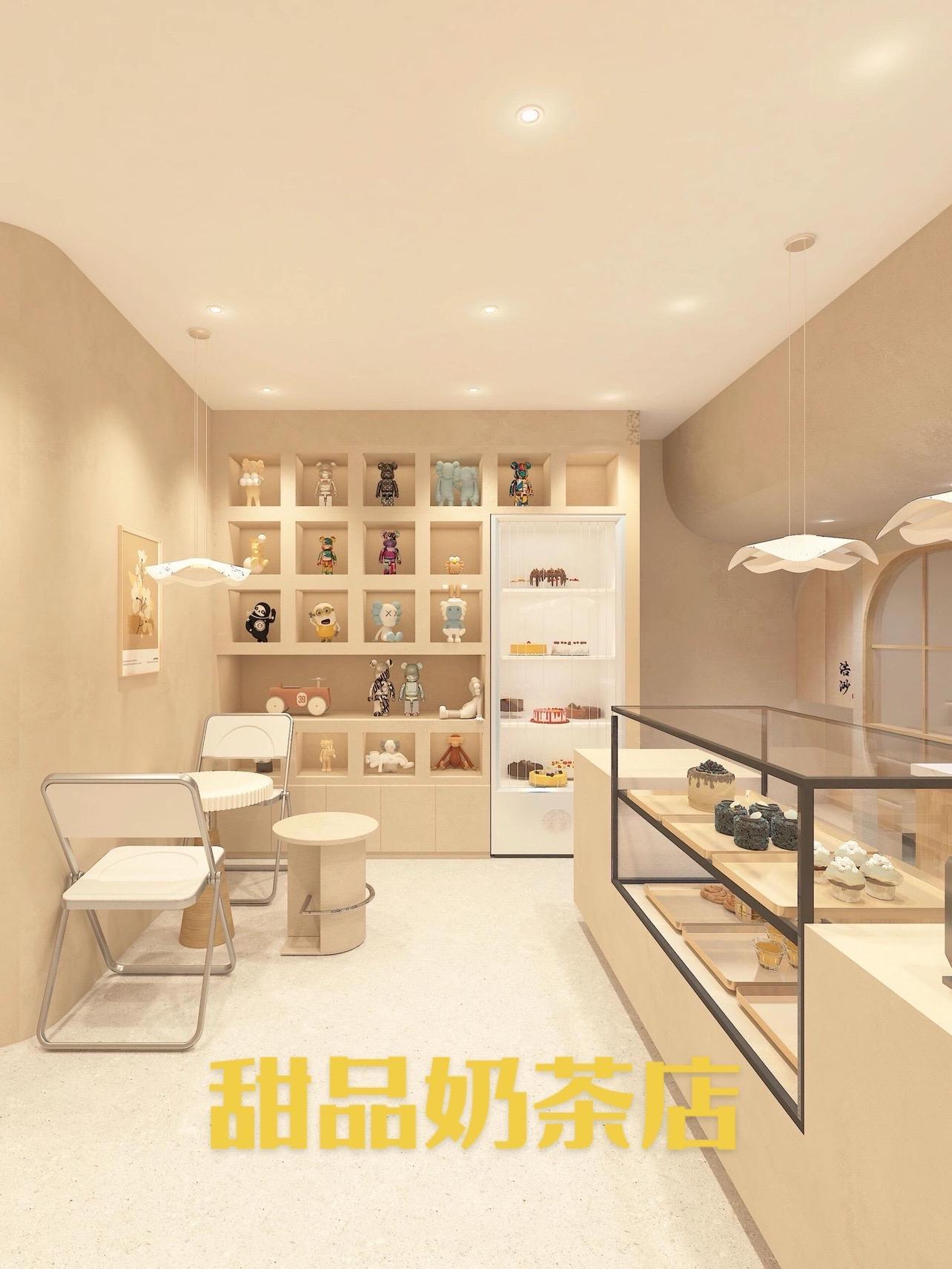 “揭秘餐饮甜品奶茶店爆单设计密码!这样装修让顾客进门就下单评论区领方案!” 餐饮店面装修设