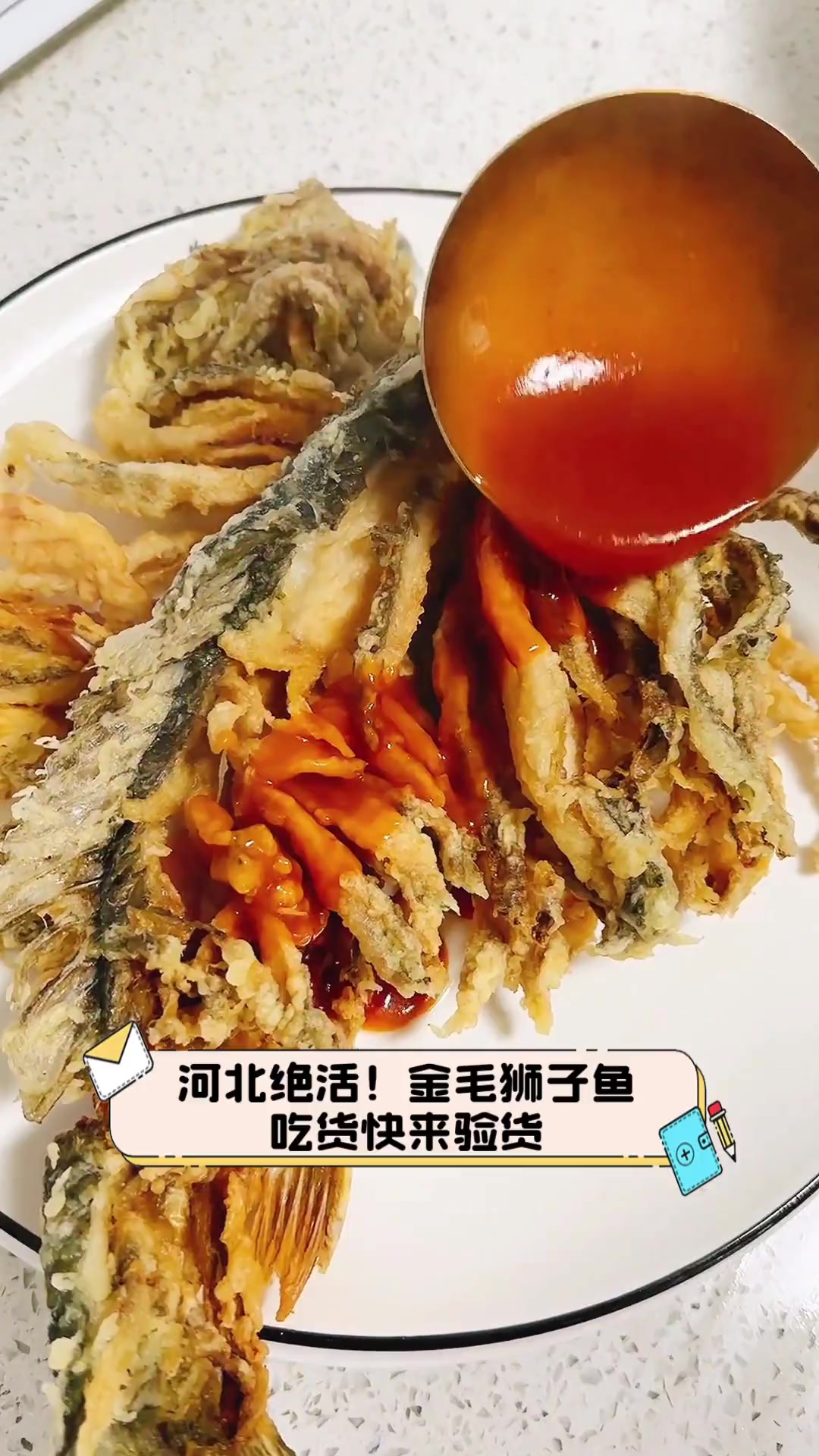 河北绝活!金毛狮子鱼,吃货快来验货