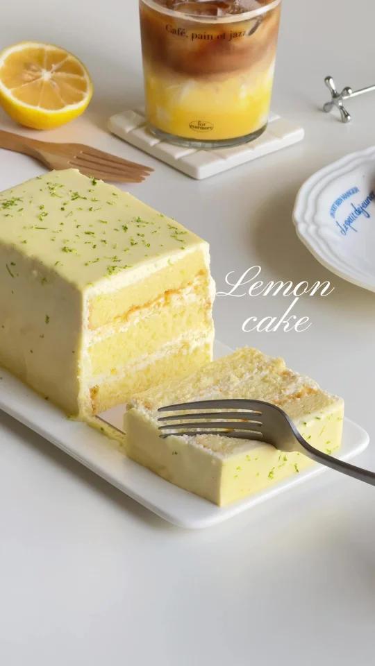 一口沦陷柠檬蛋糕清新香甜巨好吃!