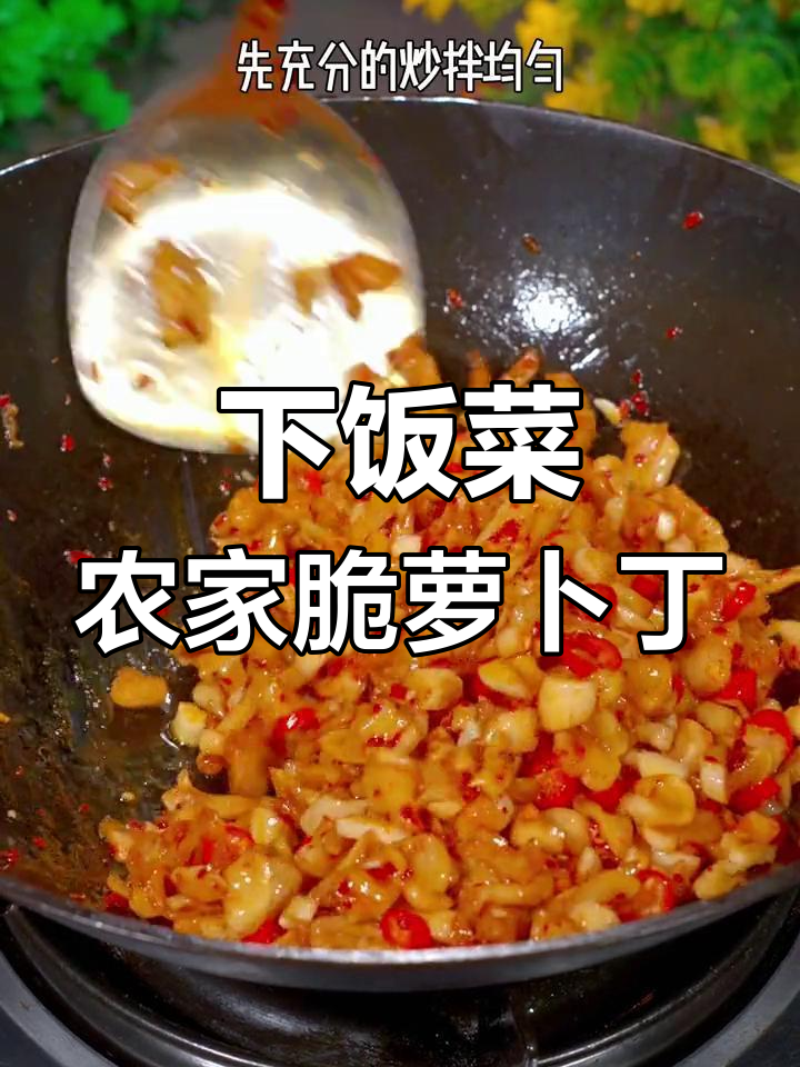 农家脆萝卜干,简单下饭又开胃,喝酒必备小炒菜