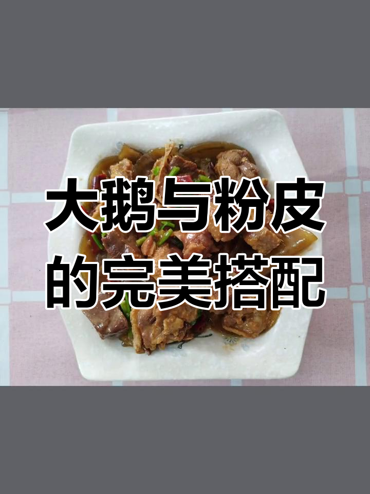 铁锅炖大鹅,粉皮吸油解腻,比肉更香!