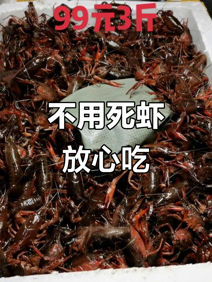 坚决不用死虾,保证每只小龙虾都鲜活!