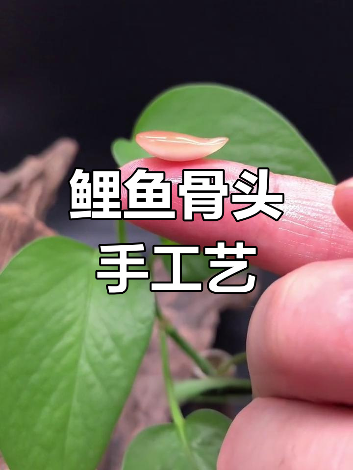 鲤鱼咽喉骨手工制作,打造独特卡子与隔片