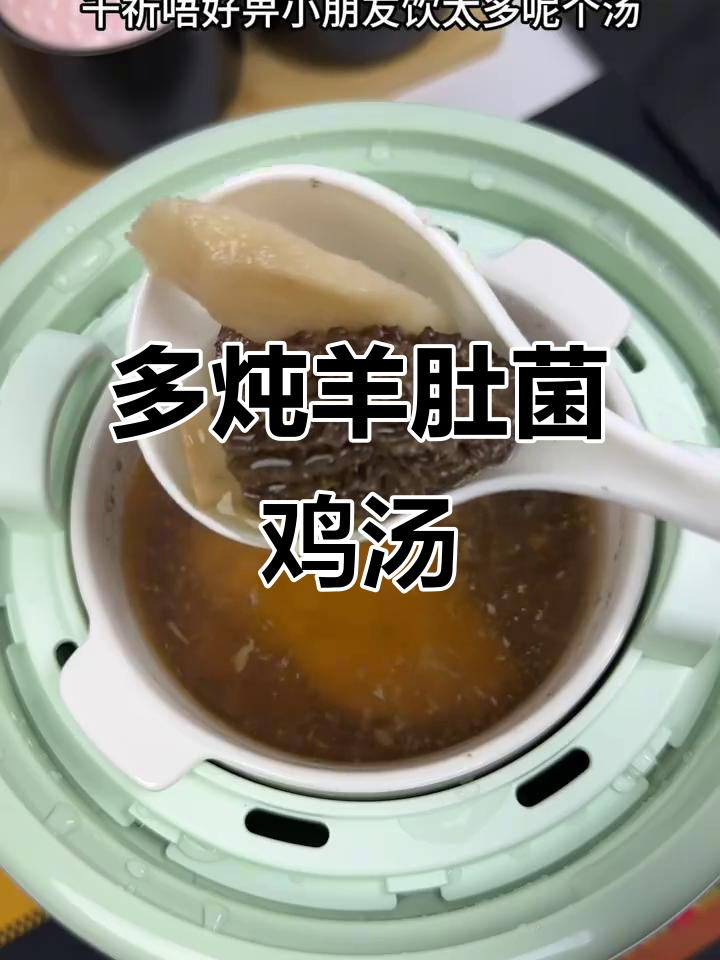 广东靓汤:羊肚菌鸡胸肉炖法,2-17岁孩子最爱喝