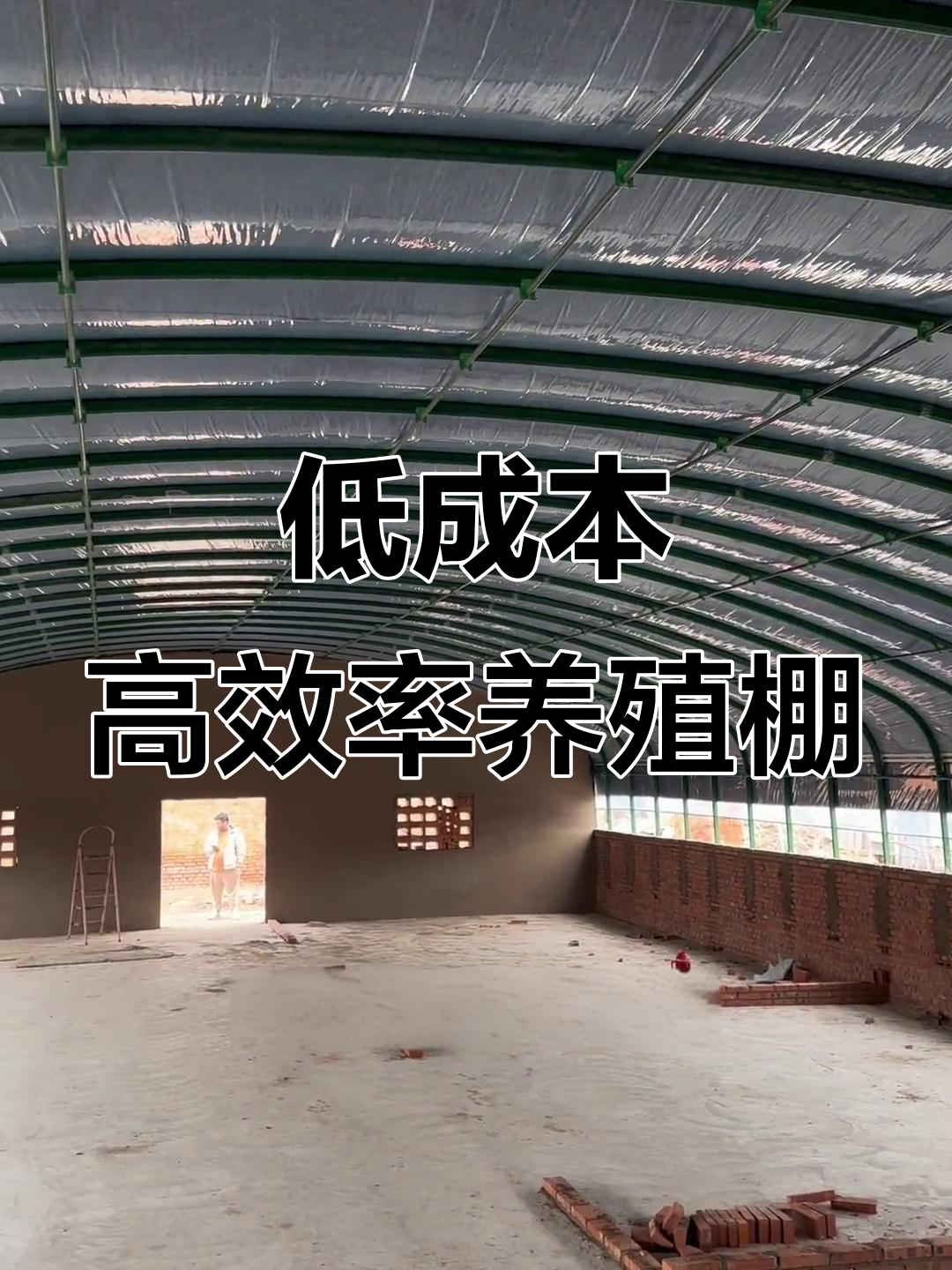 300平养殖大棚,造价仅19,000元!坚固耐用二十年