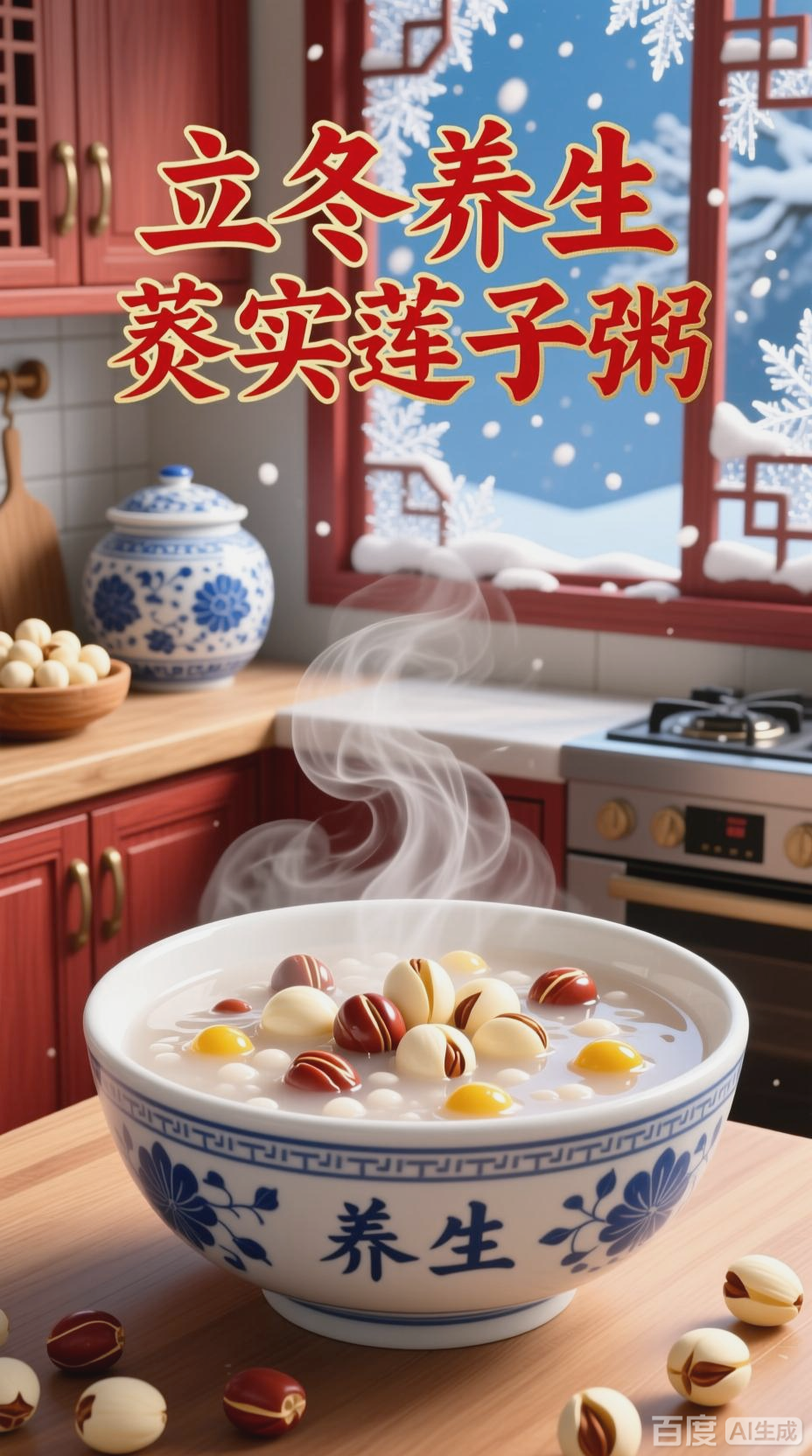 立冬固肾,芡实莲子粥暖身