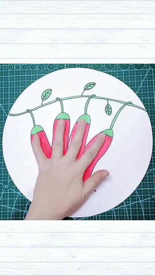 适合小朋友画的创意儿童画,和孩子一起来试试吧 亲子手工 幼儿手工 儿童创意美术 创意儿童画