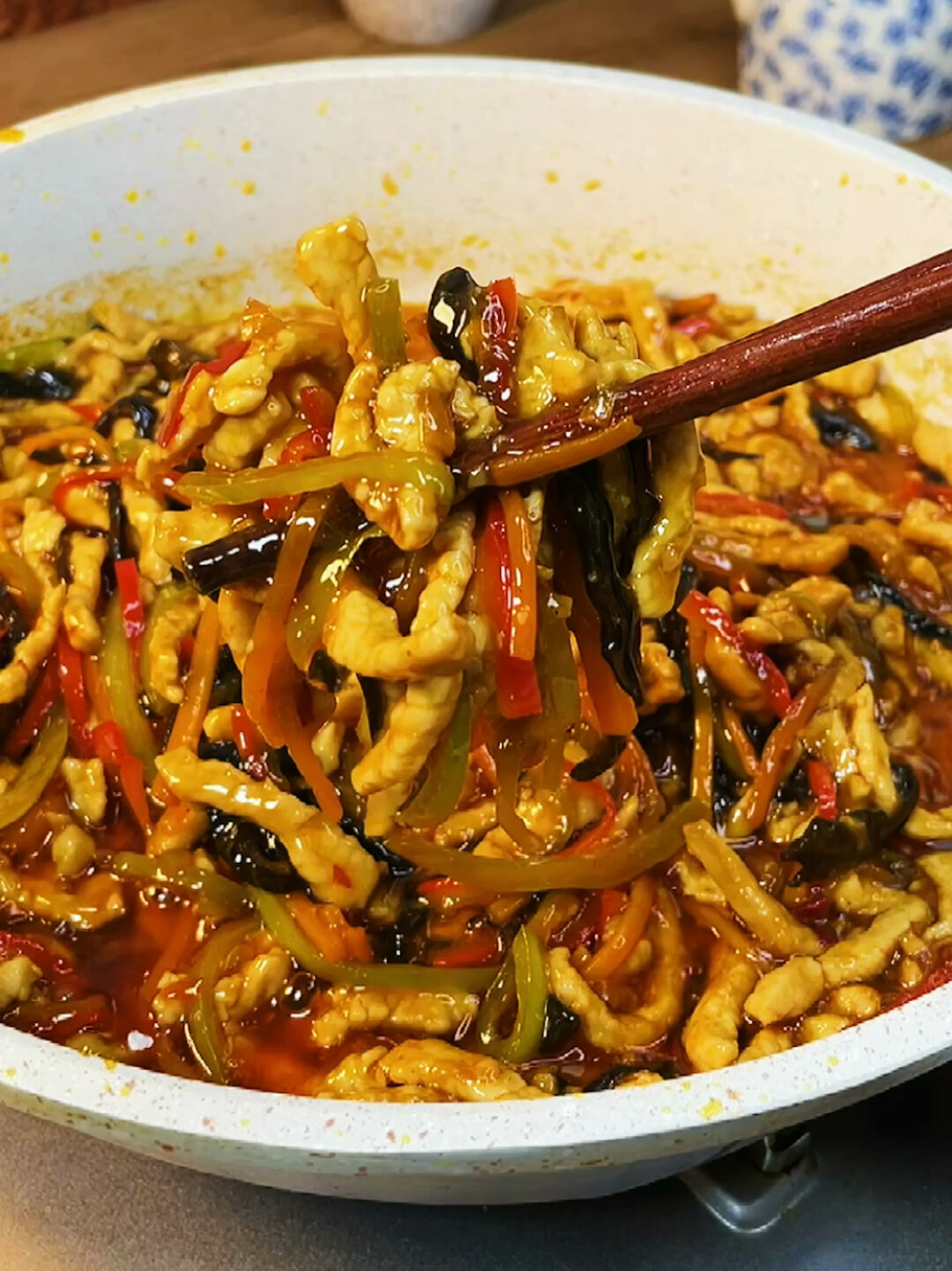 家庭版五香肉丝