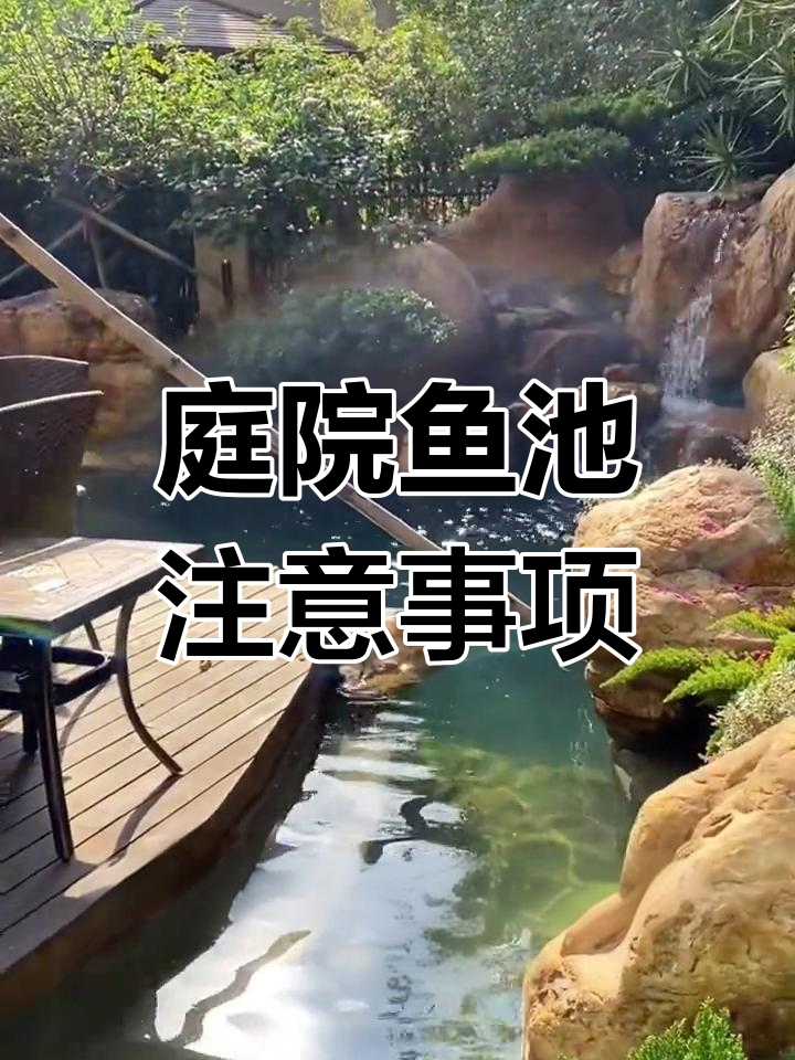 庭院鱼池设计四大禁忌,避免这些让你的水景更完美