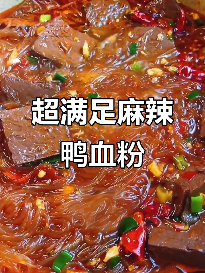 麻辣鸭血粉丝汤，开胃又过瘾，汤汁全喝光