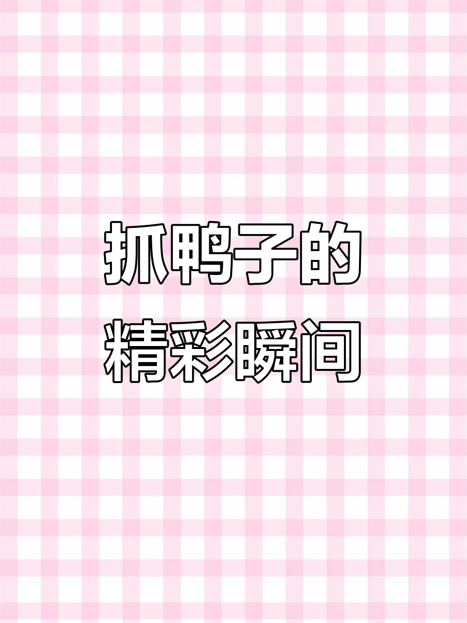 抓鸭子大作战,十一只成功捕获!