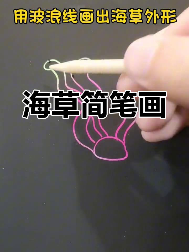 简单海草画法教程