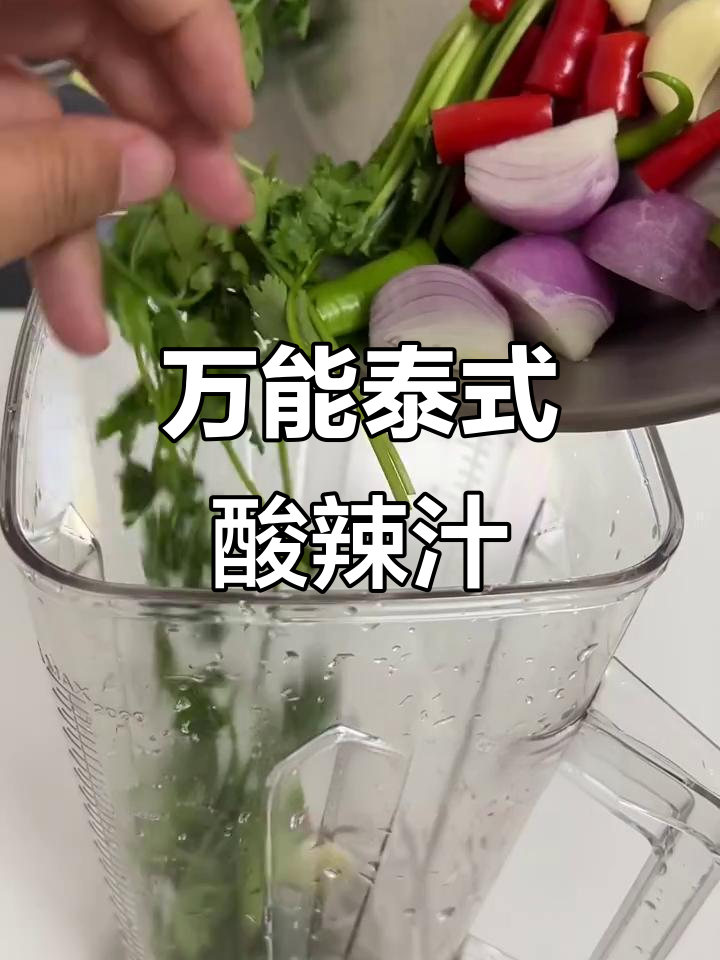 泰国餐厅的秘密酸辣蘸料,万能搭配火锅海鲜烧烤
