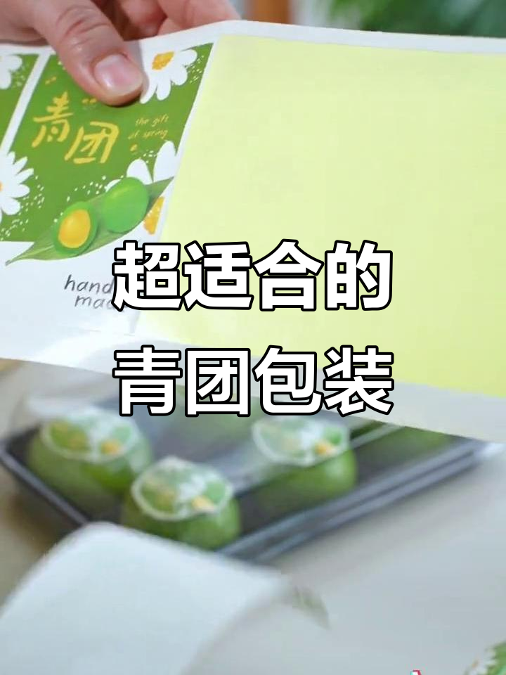 这款青团包装太合适了，摆摊送礼都超有氛围感