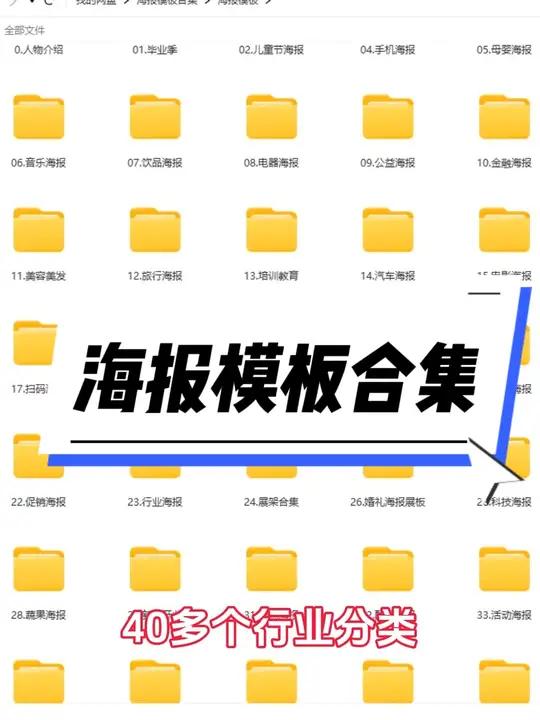 做设计效率低出图慢?快看这套海报模板合集!