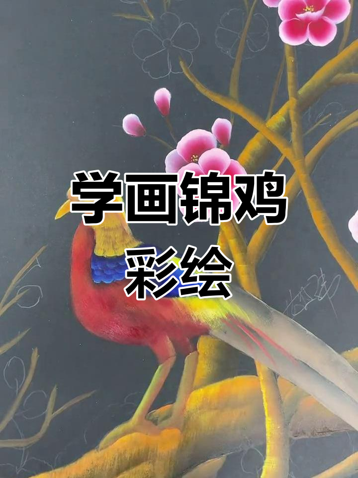 创意锦鸡彩绘,跟我一起学画画