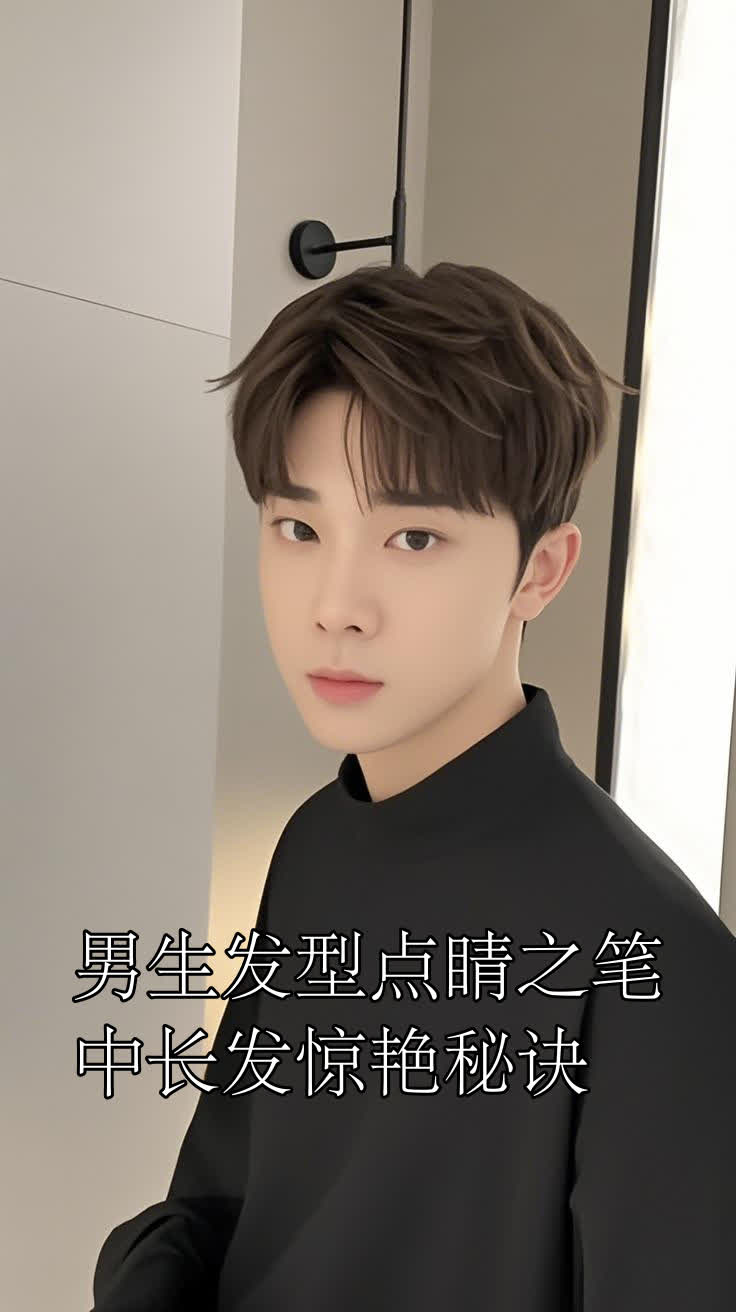 男生发型点睛之笔,中长发惊艳秘诀