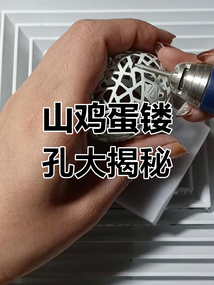 镂空雕刻挑战:从鸡蛋到山鸡蛋,结果竟然这样!