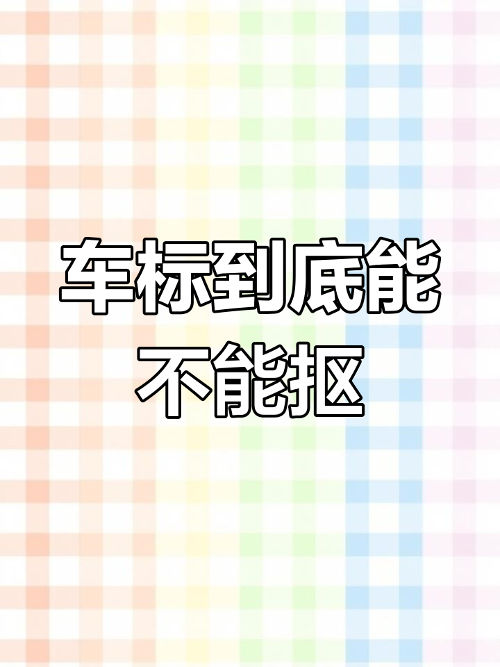 车标能抠吗?我和卖车的吵起来了