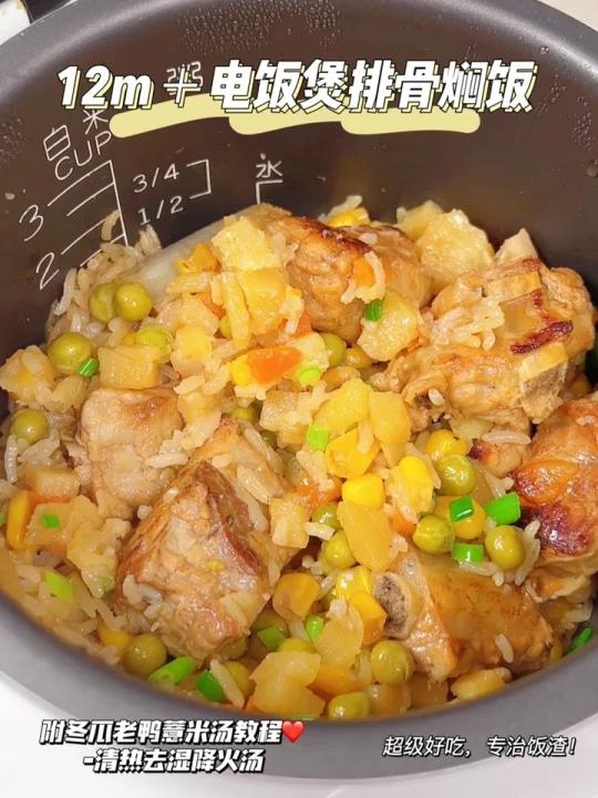 12m+电饭煲排骨焖饭|冬瓜老鸭薏米汤