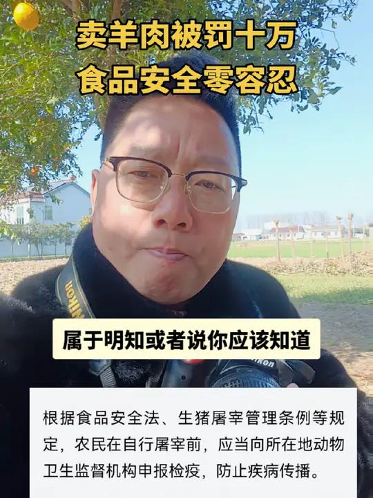卖没有检验检疫羊肉被开十万罚单,食品安全问题必须零容忍