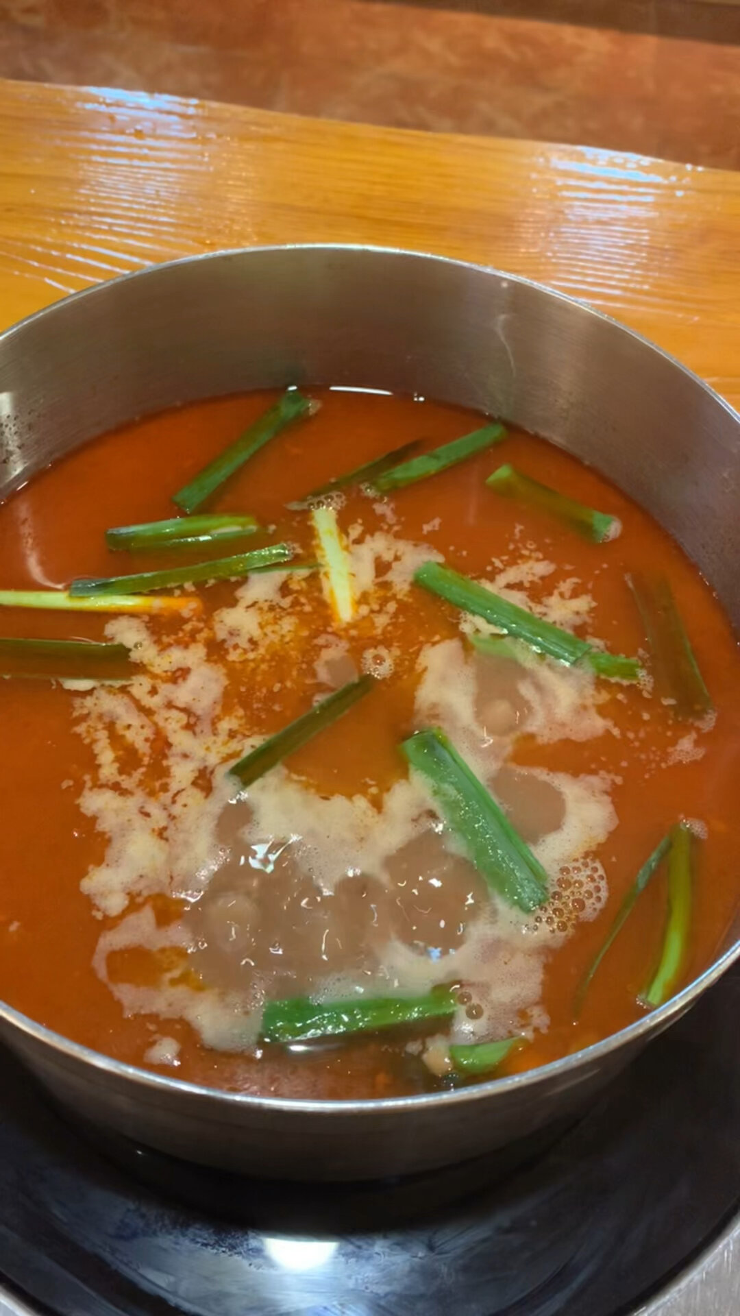 酸汤豆米火锅,很不错哦～