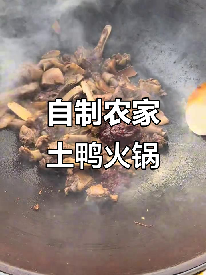 农家土鸭火锅,火焰与香料碰撞的绝妙美味