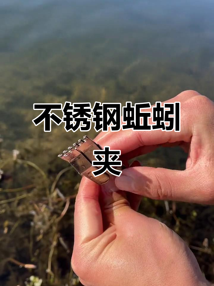 蚯蚓钓鱼不再脏手,不锈钢夹子让挂饵更轻松
