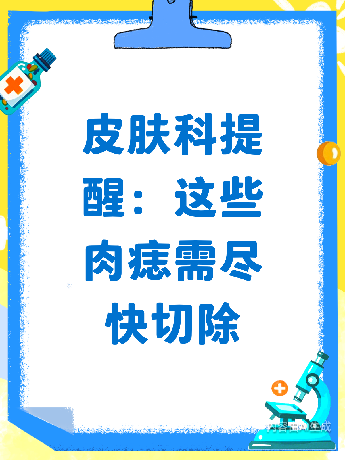 皮肤科医生提醒:这种肉痣别犹豫,赶紧切!