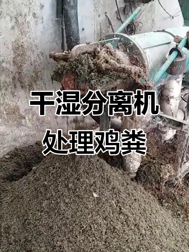 养鸡场干湿分离机如何处理粪便，变废为宝