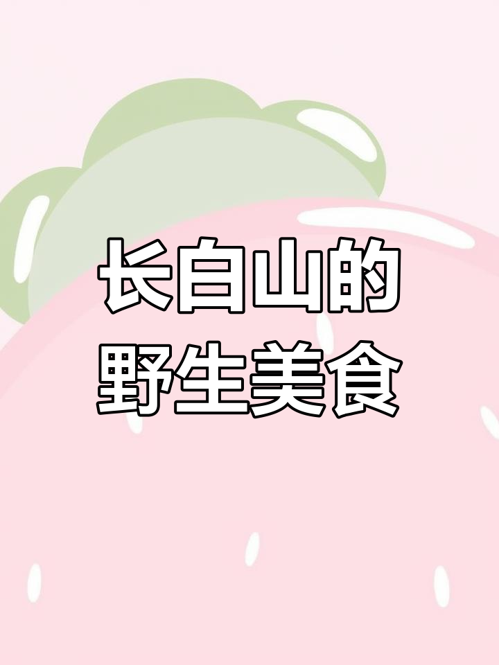 长白山下丰富的山泉水与野菜资源,探秘东北的天然美味