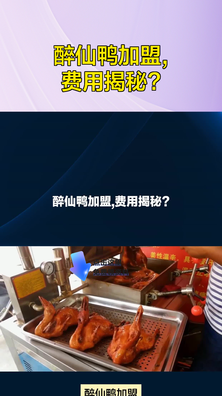 醉仙鸭加盟,费用揭秘?