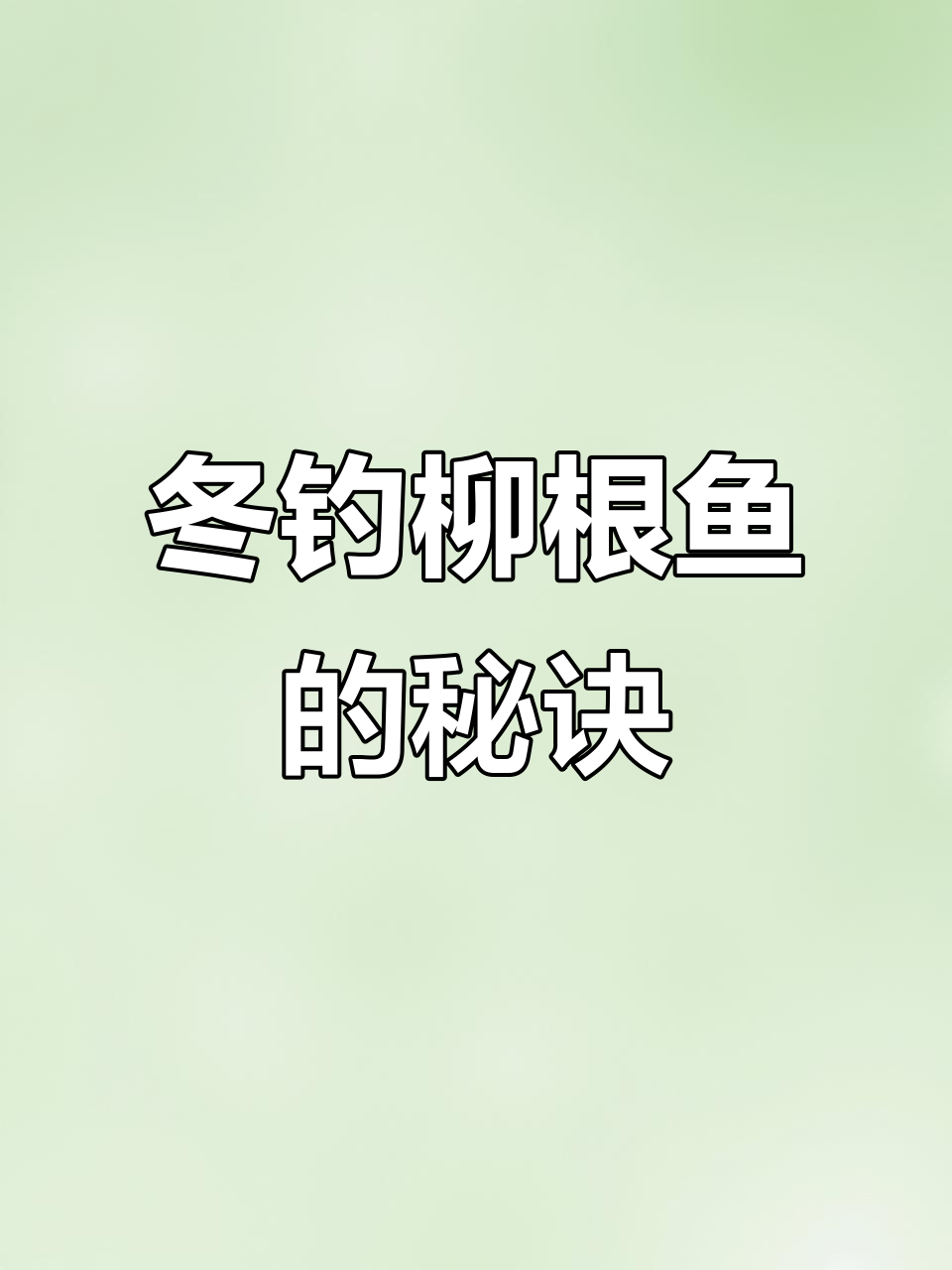 冬季冰钓柳根鱼技巧大揭秘,如何用高蛋白饵料诱捕?