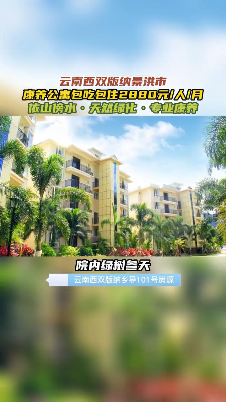 在西双版纳找到了一家适合旅居康养的庭院,院内绿树参天、环境优美,这里包吃包住一个人只要20