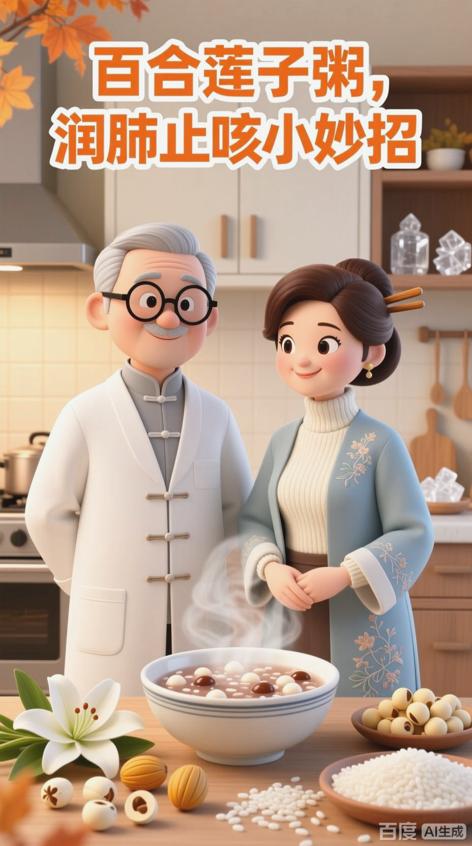 百合莲子粥,润肺止咳小妙招