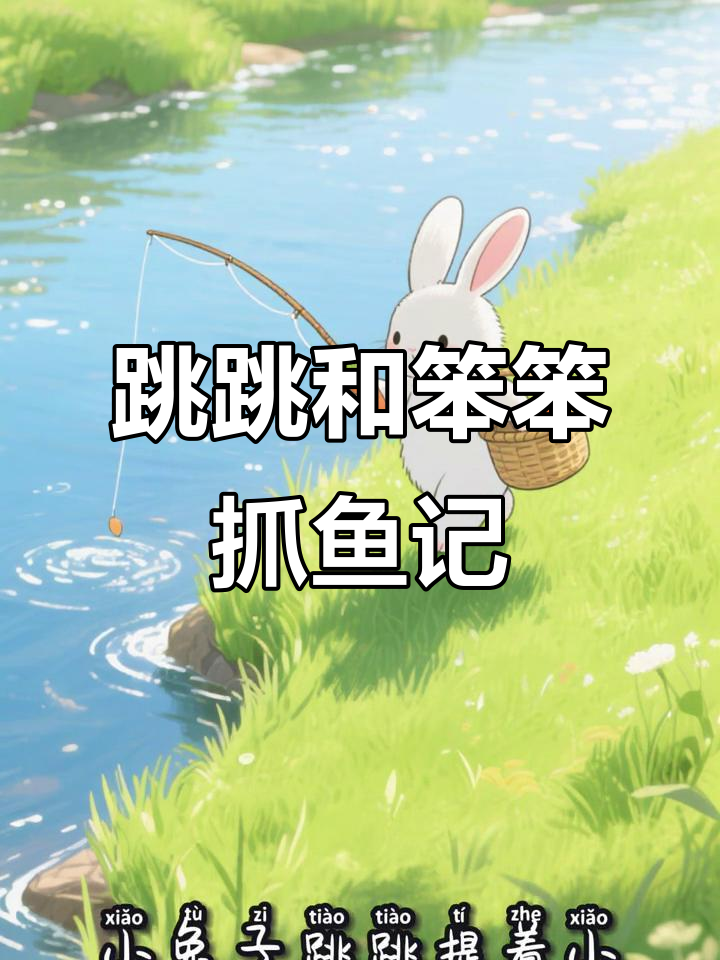 小兔子和小熊的浑水摸鱼大冒险,草莓鱼钓到手