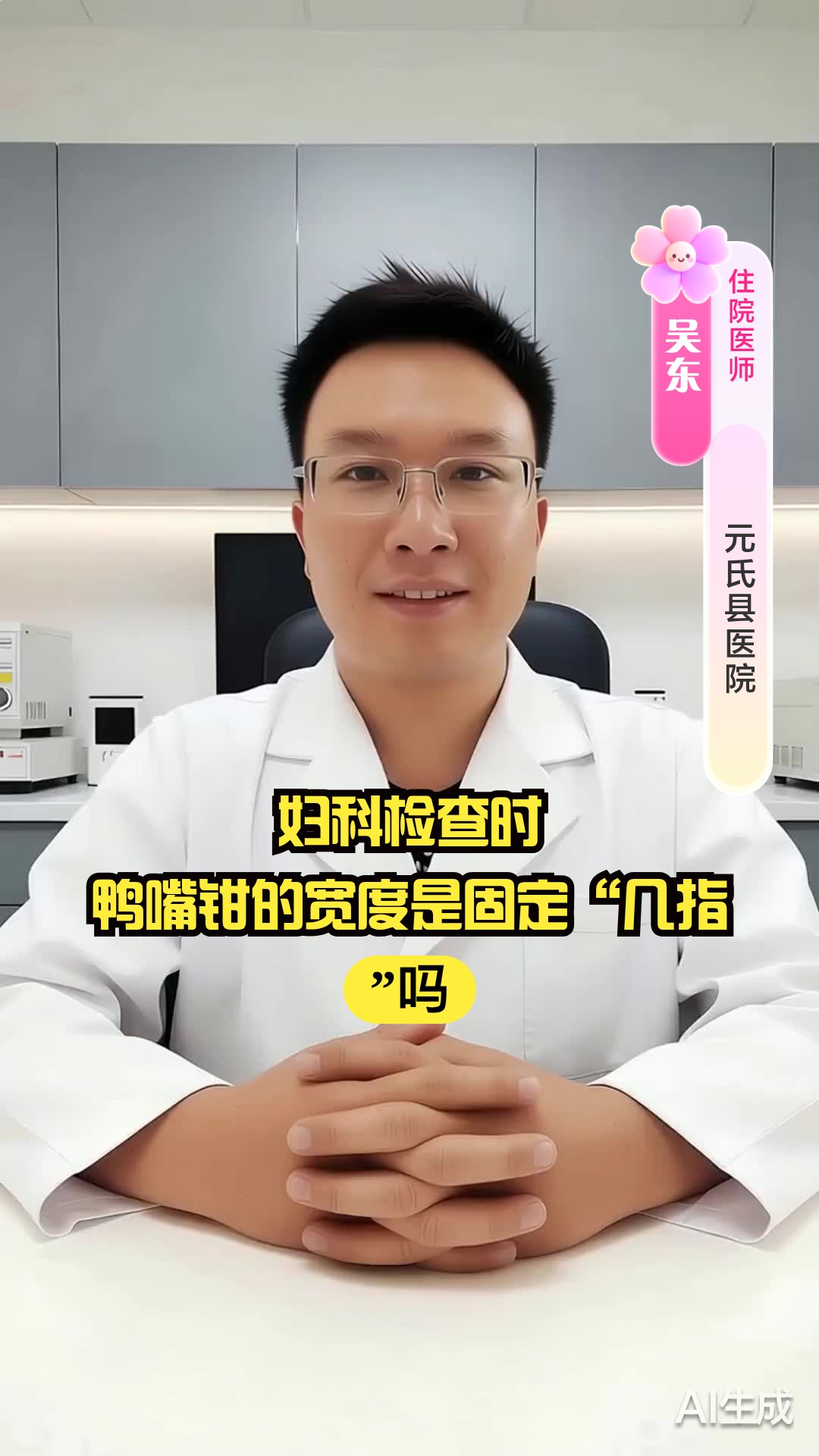 妇科检查时，鸭嘴钳的宽度是固定“几指”吗？