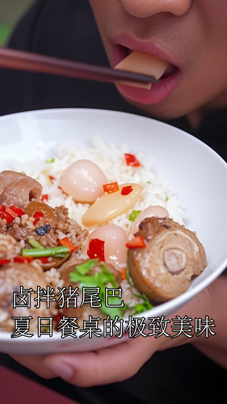 卤拌猪尾巴夏日餐桌的极致美味