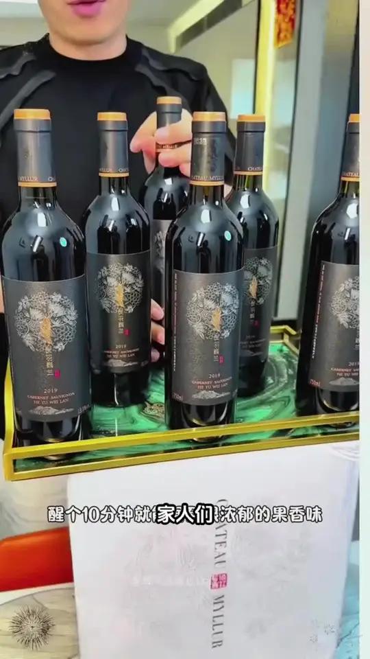 宁夏贺羽巍兰半甜红葡萄酒赤霞珠750ml双支装
